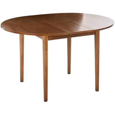 Beliani Table À Manger Moderne Extensible Ronde 107/137x107cm Plateau Mdf Pieds En Bois - Publicité Beliani Table À Manger Moderne Extensible Ronde 107/137x107cm Plateau Mdf Pieds En Bois - Publicité