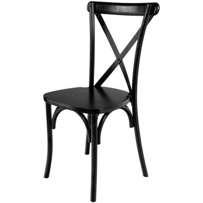 Sans Marque Chaise De Banquet Rustique En Bois De Hêtre Furvero Boho Noir N - Publicité Sans Marque Chaise De Banquet Rustique En Bois De Hêtre Furvero Boho Noir N - Publicité