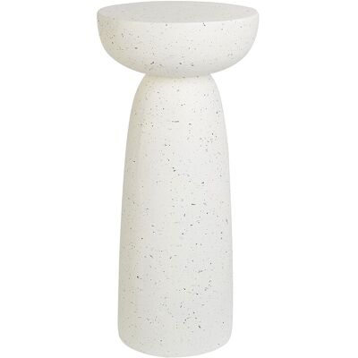 Beliani Table D'Appoint Moderne Mgo Forme Ronde Salon Effet Terrazzo Blanc Cassé Cadini - Publicité Beliani Table D'Appoint Moderne Mgo Forme Ronde Salon Effet Terrazzo Blanc Cassé Cadini - Publicité