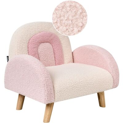 BELIANI Fauteuil enfant arc-en-ciel rose - Décoration chambre enfant - Publicité BELIANI Fauteuil enfant arc-en-ciel rose - Décoration chambre enfant - Publicité