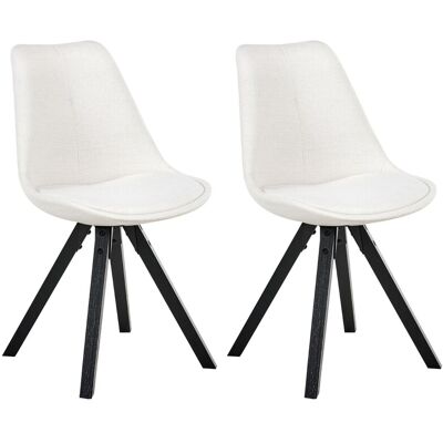 Beliani Lot De 2 Chaises De Salle À Manger Scandinave En Tissu Sans Accoudoirs Rembourré - Publicité Beliani Lot De 2 Chaises De Salle À Manger Scandinave En Tissu Sans Accoudoirs Rembourré - Publicité