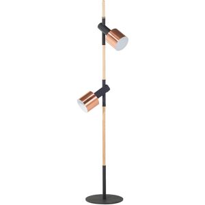 Lampadaire Beliani noir cuivre moderne 125cm éclairage ajustable - Publicité Lampadaire Beliani noir cuivre moderne 125cm éclairage ajustable - Publicité