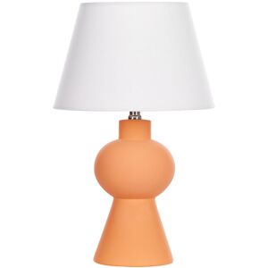 Beliani FABILOS Lampe de table en céramique orange - Lampe de table - Publicité Beliani FABILOS Lampe de table en céramique orange - Lampe de table - Publicité