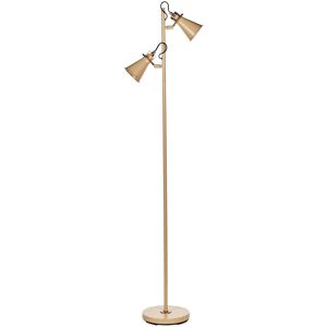 BELIANI Modèle Moyola Lampe de Sol Industrielle - Métal Beige Ajustable - Publicité BELIANI Modèle Moyola Lampe de Sol Industrielle - Métal Beige Ajustable - Publicité