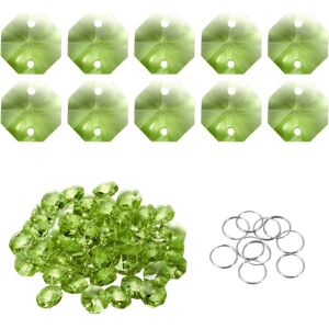 Uxcell Perles Octogonales Cristal 14mm 2 Trou Olive Pour Chandelier - Publicité Uxcell Perles Octogonales Cristal 14mm 2 Trou Olive Pour Chandelier - Publicité