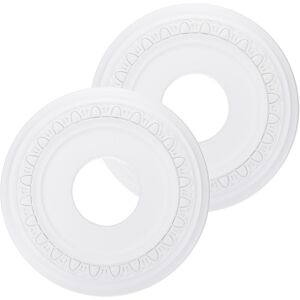 Uxcell 2 X Rosace Pour Plafond 12\\\" Od X 4\\\" Id À Pétales Pour Chandelier Blanc - Publicité Uxcell 2 X Rosace Pour Plafond 12\\\" Od X 4\\\" Id À Pétales Pour Chandelier Blanc - Publicité