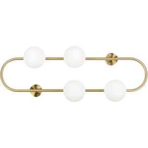Applique Murale Beliani Or YANGO - Design Moderne, 4 Globes, 70cm - Publicité Applique Murale Beliani Or YANGO - Design Moderne, 4 Globes, 70cm - Publicité
