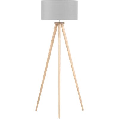 Beliani Lampadaire Tripod Gris - Lampadaire - Publicité Beliani Lampadaire Tripod Gris - Lampadaire - Publicité