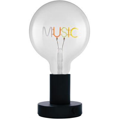 Osram Lampe De Table Led 1906 Letter, Lettrage Musical, Néon, 1,2 W, E27, Noir, - Publicité Osram Lampe De Table Led 1906 Letter, Lettrage Musical, Néon, 1,2 W, E27, Noir, - Publicité