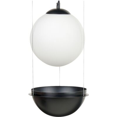 Beliani Tobins Suspension en Verre Noir - Lampe Suspendue - Publicité Beliani Tobins Suspension en Verre Noir - Lampe Suspendue - Publicité