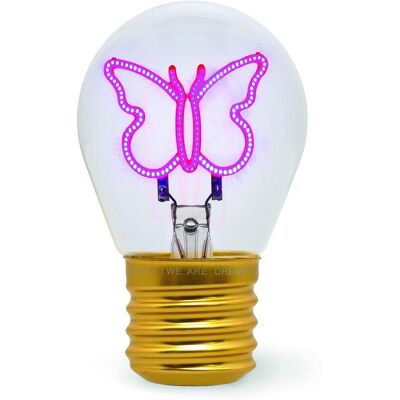 Legami Bulb Fiction Butterfly Lightbulb Shaped Table Lamp - Lampe de table - Publicité Legami Bulb Fiction Butterfly Lightbulb Shaped Table Lamp - Lampe de table - Publicité