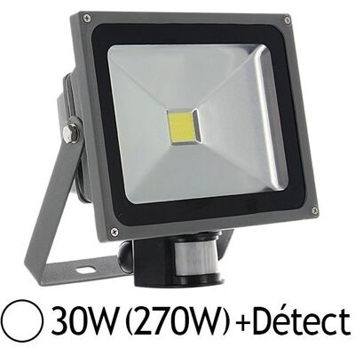 Optonica Projecteur Led 30w Avec Detecteur De Mouvement - Waterproof Ip65 - Blanc Chaud - Publicité Optonica Projecteur Led 30w Avec Detecteur De Mouvement - Waterproof Ip65 - Blanc Chaud - Publicité