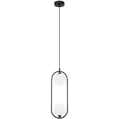 Lampe Suspendue Italux Lupus Pnd-3965-2-Bk - Publicité Lampe Suspendue Italux Lupus Pnd-3965-2-Bk - Publicité