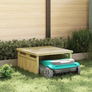 Garage Pour Tondeuse À Gazon Marron 73.5 X 81.5 X 38.5 Cm Vidaxl - Publicité Garage Pour Tondeuse À Gazon Marron 73.5 X 81.5 X 38.5 Cm Vidaxl - Publicité
