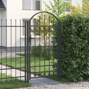 Porte De Clôture Assen 100 X 175 Cm Acier Enduit De Poudre Gris Vidaxl - Publicité Porte De Clôture Assen 100 X 175 Cm Acier Enduit De Poudre Gris Vidaxl - Publicité