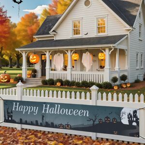 Uxcell Banniere Halloween Pour Cloture Exterieure Garage Jardin Noir Bleu - Publicité Uxcell Banniere Halloween Pour Cloture Exterieure Garage Jardin Noir Bleu - Publicité