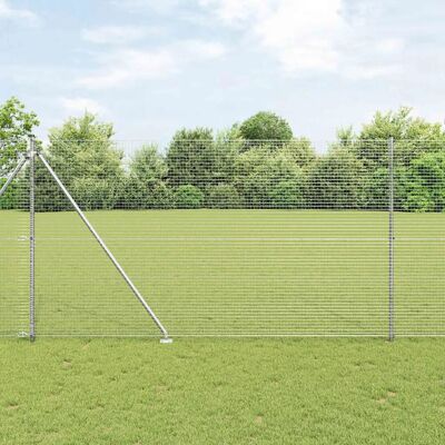 vidaXL Ensemble de clôture en acier galvanisé 1,6x10 m - Clôture - Publicité vidaXL Ensemble de clôture en acier galvanisé 1,6x10 m - Clôture - Publicité