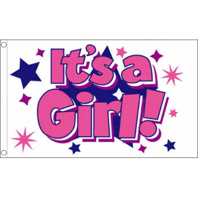 Az Flag Drapeau Its A Girl 150x90cm - Drapeau C'Est Un Fille 90 X 150 Cm - Drapeaux - Ne - Publicité Az Flag Drapeau Its A Girl 150x90cm - Drapeau C'Est Un Fille 90 X 150 Cm - Drapeaux - Ne - Publicité