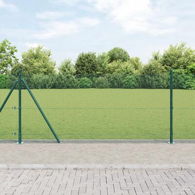 Vidaxl - Ensemble de poteaux de clôture en métal durable - Vert - Rectangulaire - Usage extérieur - Publicité Vidaxl - Ensemble de poteaux de clôture en métal durable - Vert - Rectangulaire - Usage extérieur - Publicité