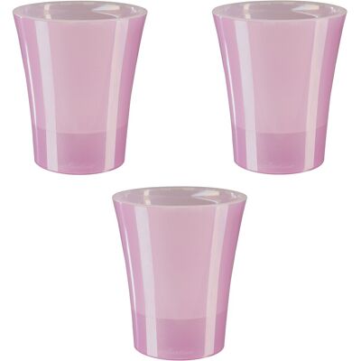 Arte-Dea - Rose Transparent 2L - 3 pots - 15 cm - Pot - Publicité Arte-Dea - Rose Transparent 2L - 3 pots - 15 cm - Pot - Publicité