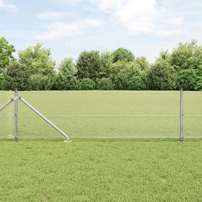 vidaXL Clôture en Acier Galvanisé - Résistante et Durable - Publicité vidaXL Clôture en Acier Galvanisé - Résistante et Durable - Publicité
