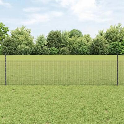 vidaXL Ensemble de Clôture en Acier Galvanisé 22 Poteaux Gris 0.5x50 m - Clôture - Publicité vidaXL Ensemble de Clôture en Acier Galvanisé 22 Poteaux Gris 0.5x50 m - Clôture - Publicité