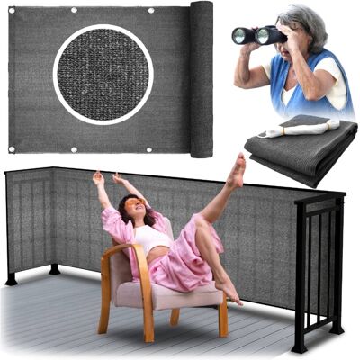 Sans Marque Tapis De Protection Pour Balcon/terrasse Avec Fixations, Protection Uv 95%, 80 X - Publicité Sans Marque Tapis De Protection Pour Balcon/terrasse Avec Fixations, Protection Uv 95%, 80 X - Publicité