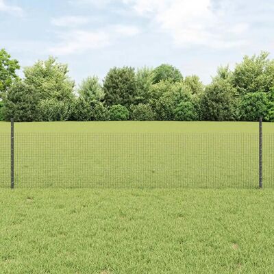 Ensemble de Clôture de Jardin vidaXL 2 Pièces Métal Gris Durable - Publicité Ensemble de Clôture de Jardin vidaXL 2 Pièces Métal Gris Durable - Publicité