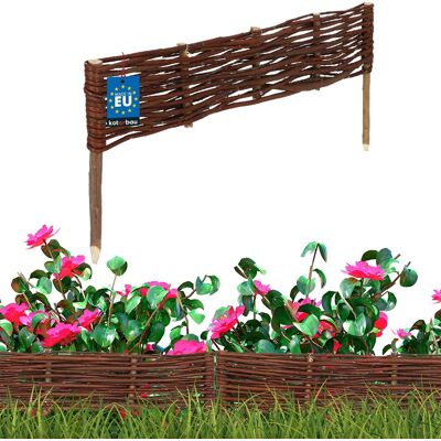 Sans Marque Clôture De Jardin En Palissade, Bordure En Osier, 60 X 10 - Publicité Sans Marque Clôture De Jardin En Palissade, Bordure En Osier, 60 X 10 - Publicité