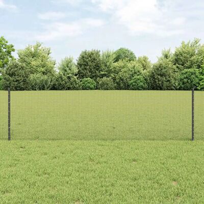 vidaXL Clôture en acier avec 11 poteaux en u - Limite de jardin - Publicité vidaXL Clôture en acier avec 11 poteaux en u - Limite de jardin - Publicité