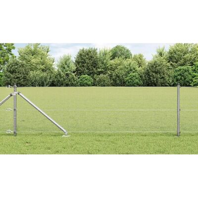 Clôture en acier galvanisé - Rectangulaire, Gris - Barrière - Publicité Clôture en acier galvanisé - Rectangulaire, Gris - Barrière - Publicité
