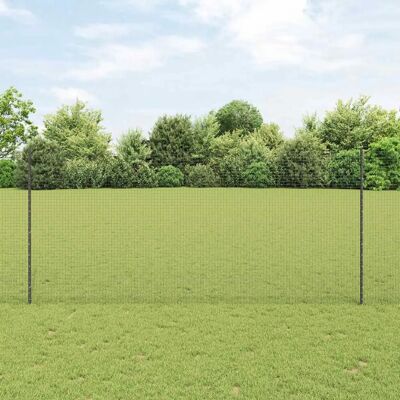 vidaXL Clôture de Jardin 10 Poteaux Gris 1.4x10m - Clôture de Jardin - Publicité vidaXL Clôture de Jardin 10 Poteaux Gris 1.4x10m - Clôture de Jardin - Publicité