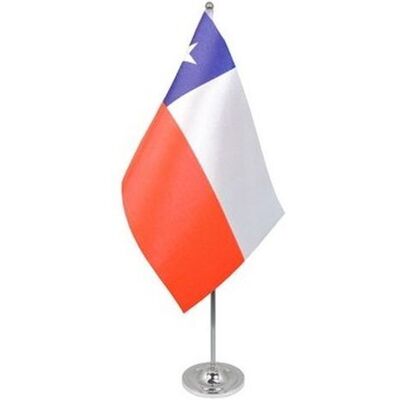 Az Flag Drapeau De Table Prestige Chili 22x15cm En Satin - Grand Drapeaux De Bureau Chil - Publicité Az Flag Drapeau De Table Prestige Chili 22x15cm En Satin - Grand Drapeaux De Bureau Chil - Publicité