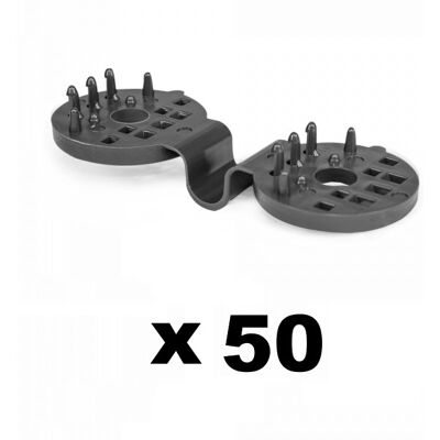 GT GARDEN - BriseVue Clip - Gris - 4 cm Ø - Clips - Publicité GT GARDEN - BriseVue Clip - Gris - 4 cm Ø - Clips - Publicité