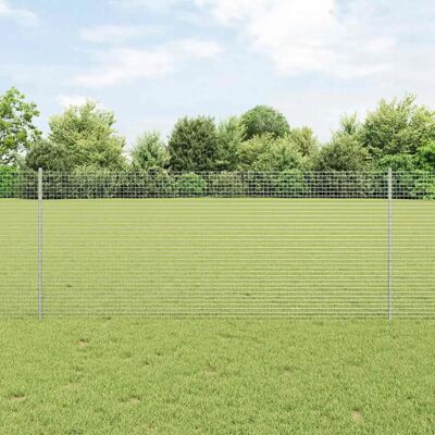 Ensemble de Clôture à Mailles de Poulet vidaXL 2 pièces 25x1 m acier galvanisé - Publicité Ensemble de Clôture à Mailles de Poulet vidaXL 2 pièces 25x1 m acier galvanisé - Publicité
