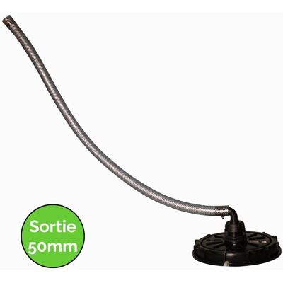 Multicuves Kit Collecteur - Couvercle De Cuve 1000l Ø220 Mm - Sortie 50 Mm - 1 M - Publicité Multicuves Kit Collecteur - Couvercle De Cuve 1000l Ø220 Mm - Sortie 50 Mm - 1 M - Publicité