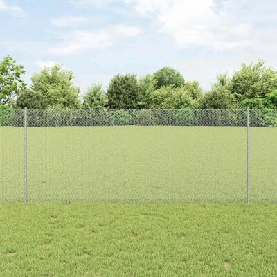 Kit de Clôture de Jardin en Acier Varned - Malla Rectangulaire, 10 m, Argent - Clôture - Publicité Kit de Clôture de Jardin en Acier Varned - Malla Rectangulaire, 10 m, Argent - Clôture - Publicité