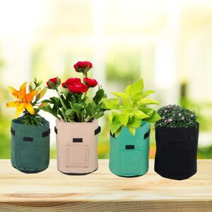 Sans Marque/générique 4 Sacs De Culture Feutrés Pour Plantes En Croissance Intérieur Extérieur Sac De - Publicité Sans Marque/générique 4 Sacs De Culture Feutrés Pour Plantes En Croissance Intérieur Extérieur Sac De - Publicité