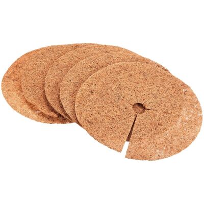Uxcell Noix Coco Fibre Paillis Anneau Tapis 12\", 5 Colis Coco Arbre Protector Racine - Publicité Uxcell Noix Coco Fibre Paillis Anneau Tapis 12\", 5 Colis Coco Arbre Protector Racine - Publicité