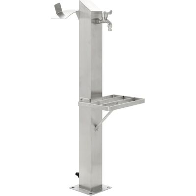 Colonne d'eau de jardin en acier inoxydable carrée 95 cm - Colonne d'eau de jardin - Publicité Colonne d'eau de jardin en acier inoxydable carrée 95 cm - Colonne d'eau de jardin - Publicité