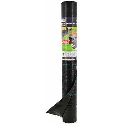 Awtools Tapis Anti-Mauvaises Herbes Noir - Tissu de Jardin 1,6x50 m - Publicité Awtools Tapis Anti-Mauvaises Herbes Noir - Tissu de Jardin 1,6x50 m - Publicité