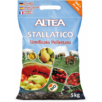ALTEA - Stallatico - Pelletisé - 5 kg - Engrais organique - Publicité ALTEA - Stallatico - Pelletisé - 5 kg - Engrais organique - Publicité
