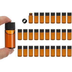 Uxcell Flacons En Verre Ambré 10ml, 28 Pièces Pour Échantillons Avec Bouchon À Vis - Publicité Uxcell Flacons En Verre Ambré 10ml, 28 Pièces Pour Échantillons Avec Bouchon À Vis - Publicité