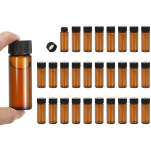 Uxcell Flacons En Verre Ambré 30ml, 28 Pièces Pour Échantillons Avec Bouchon À Vis - Publicité Uxcell Flacons En Verre Ambré 30ml, 28 Pièces Pour Échantillons Avec Bouchon À Vis - Publicité