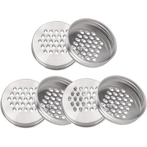 Others 6pcs Inox Acier Bouche Maçon Pot Râpe Couvercles Fromage Grille Pour Vegetable - Publicité Others 6pcs Inox Acier Bouche Maçon Pot Râpe Couvercles Fromage Grille Pour Vegetable - Publicité