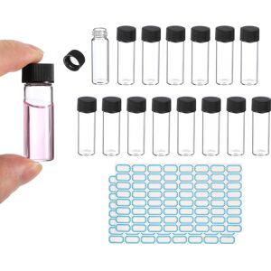 Uxcell Flacons En Verre Clair 4ml, Lot De 15 Pour Échantillons Avec Étiquettes - Publicité Uxcell Flacons En Verre Clair 4ml, Lot De 15 Pour Échantillons Avec Étiquettes - Publicité