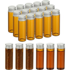 Uxcell Flacons Verre Ambre 15ml, Lot De 20 Avec Bouchons À Vis - Publicité Uxcell Flacons Verre Ambre 15ml, Lot De 20 Avec Bouchons À Vis - Publicité