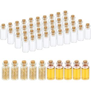 Uxcell Flacons En Verre De 4ml Avec Bouchons Liège - 50 Pièces Pour Mini Bouteilles - Publicité Uxcell Flacons En Verre De 4ml Avec Bouchons Liège - 50 Pièces Pour Mini Bouteilles - Publicité