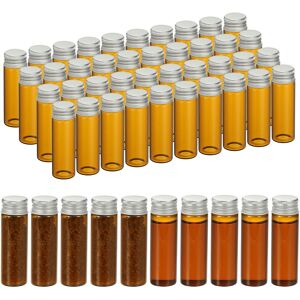 Uxcell Flacons En Verre Ambré 15ml Lot De 50 Avec Bouchons À Vis - Publicité Uxcell Flacons En Verre Ambré 15ml Lot De 50 Avec Bouchons À Vis - Publicité