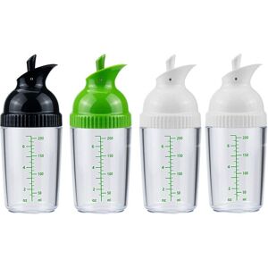 Eurowagens Pack De 4 Flacons À Vinaigrette 7 Oz Mélangeur De Vinaigrette - Publicité Eurowagens Pack De 4 Flacons À Vinaigrette 7 Oz Mélangeur De Vinaigrette - Publicité